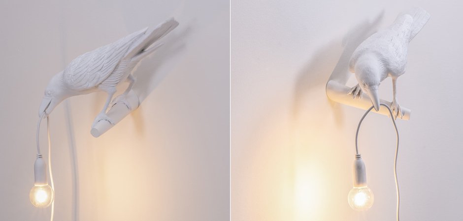 Бра Seletti Bird Lamp White Looking Бра Seletti Bird Lamp White Looking - Loft-Concept в Костроме