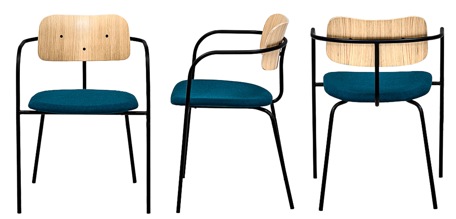 Стул Pilar Loft Stool blue - фото