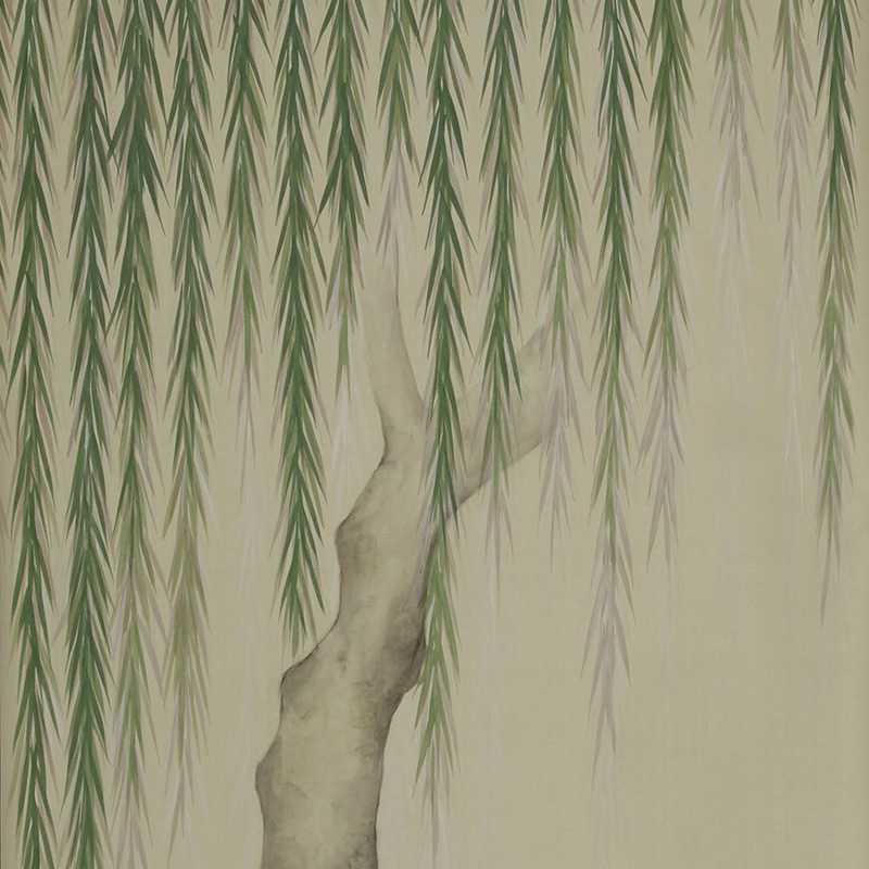 Обои ручная роспись Willow Special Colourway on Icefield dyed silk Обои ручная роспись Willow Special Colourway on Icefield dyed silk в Костроме | Loft Concept