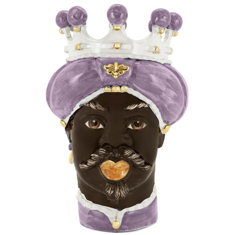 Ваза Vase Moro Man Medium New Violet Фиолетовый Коричневый Белый Ваза Vase Moro Man Medium New Violet Фиолетовый Коричневый Белый в Костроме | Loft Concept
