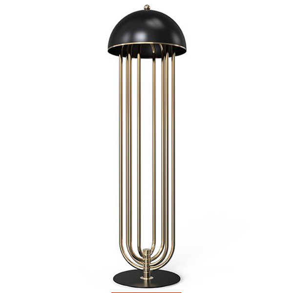 Торшер Delightfull Turner Floor Light Черный Белый Медь светлая Золотой Торшер Delightfull Turner Floor Light Черный Белый Медь светлая Золотой в Костроме | Loft Concept