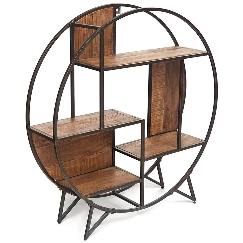 Стеллаж Acacia Shelving Renfrey Древесина Черный Стеллаж Acacia Shelving Renfrey Древесина Черный в Костроме | Loft Concept