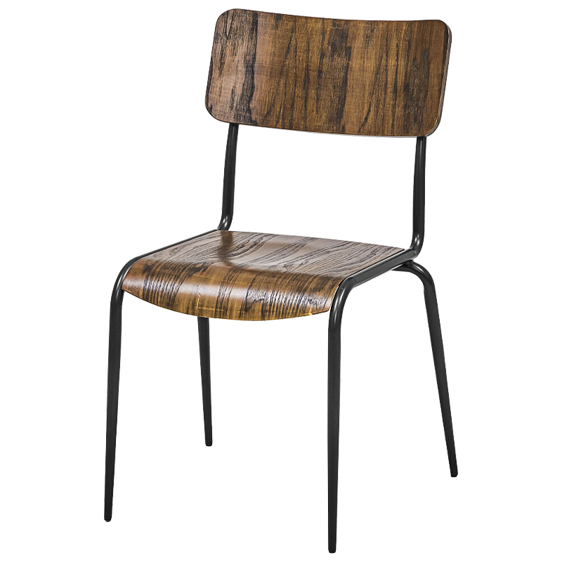 Стул Joshua Loft Stool II Коричневый Черный Стул Joshua Loft Stool II Коричневый Черный в Костроме | Loft Concept