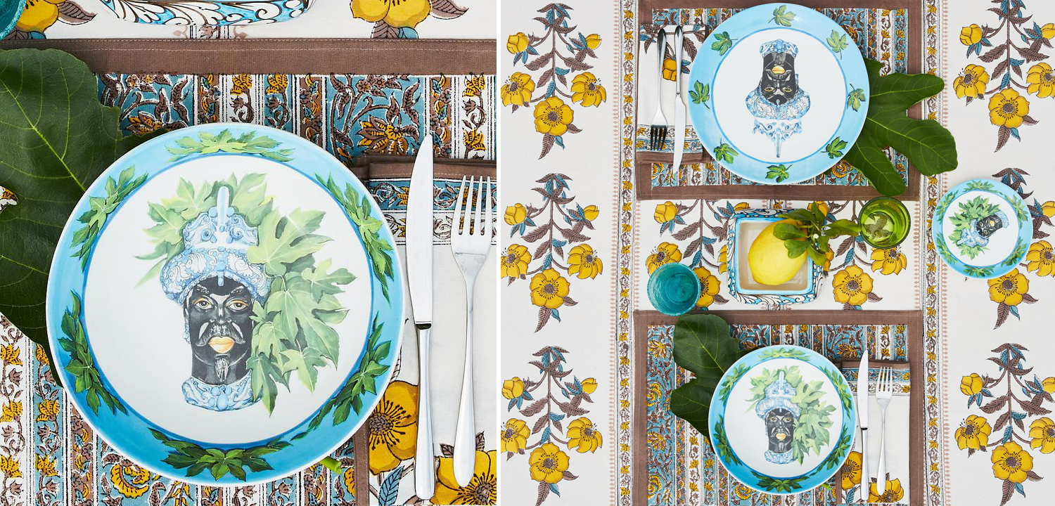 Тарелка Abhika SOUP PLATE MORO HEAD D22,5 - фото