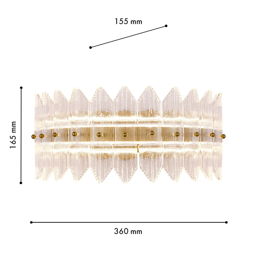 Бра с декоративными элементами в виде лепестков Round Light Flashing в Костроме