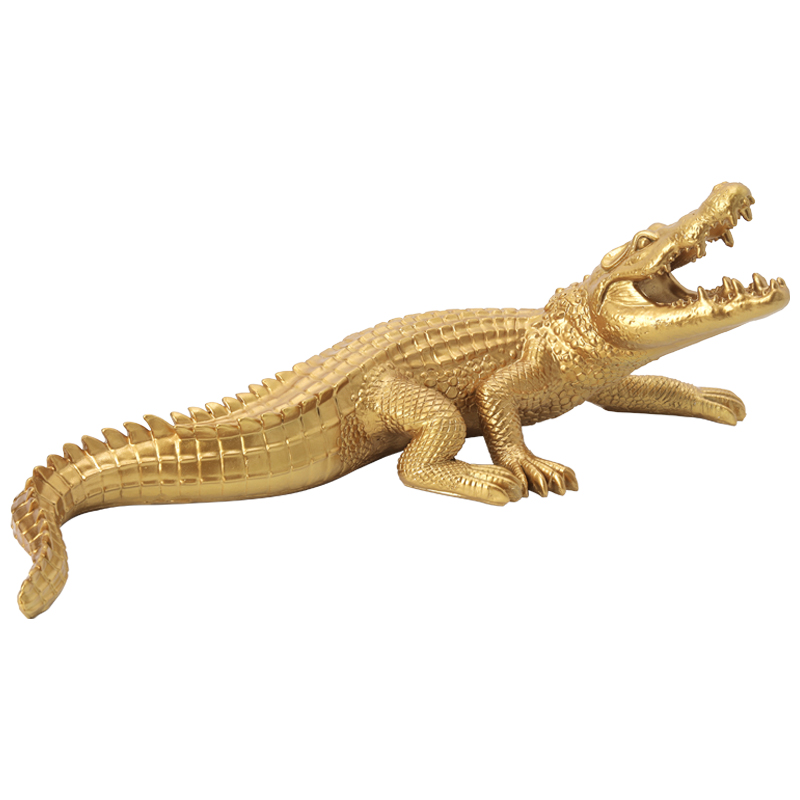 Статуэтка Crocodile Gold Золотой Статуэтка Crocodile Gold Золотой в Костроме | Loft Concept