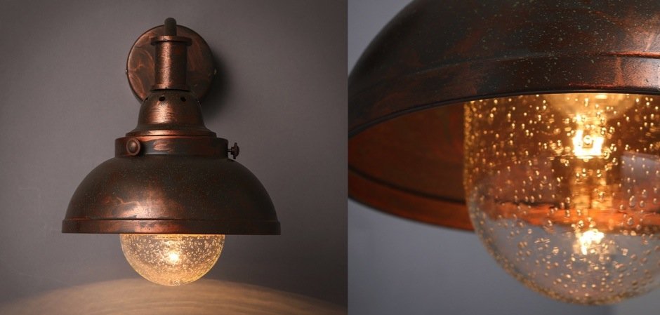 Настеный светильник Old Copper Bra Настеный светильник Old Copper Bra - Loft-Concept в Костроме