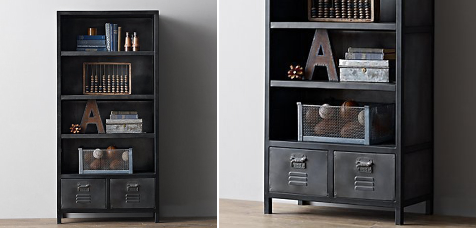 Книжный шкаф RH Vintage locker Книжный шкаф RH Vintage locker - Loft-Concept в Костроме