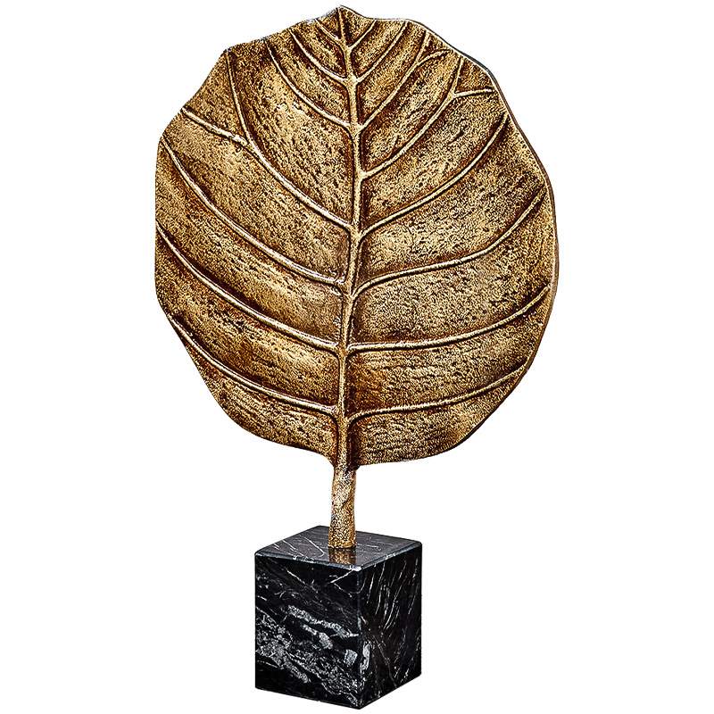 Аксессуар Gold Leaf Золотой Черный Мрамор Nero Аксессуар Gold Leaf Золотой Черный Мрамор Nero в Костроме | Loft Concept