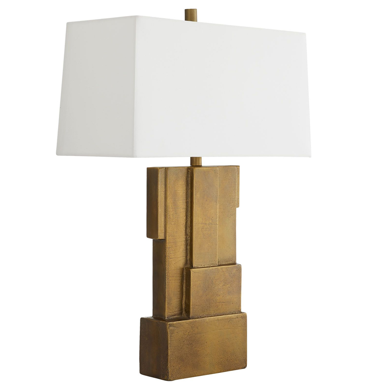 Дизайнерская настольная лампа LEBANON LAMP Коричневый Белый Дизайнерская настольная лампа LEBANON LAMP Коричневый Белый в Костроме | Loft Concept