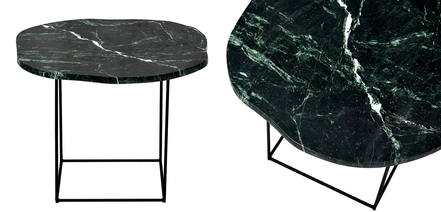 Кофейный стол с зелёной мраморной столешницей Gillespie Coffee Table - фото
