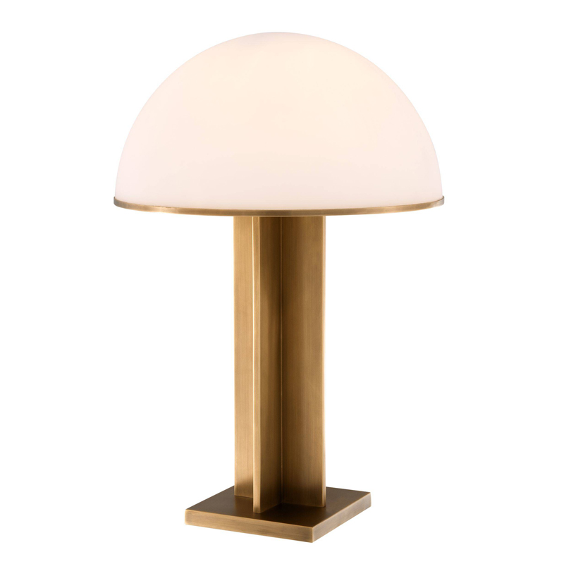 Настольная лампа Eichholtz Table Lamp Berkley Латунь Античная полированная Белое матовое стекло Настольная лампа Eichholtz Table Lamp Berkley Латунь Античная полированная Белое матовое стекло в Костроме | Loft Concept