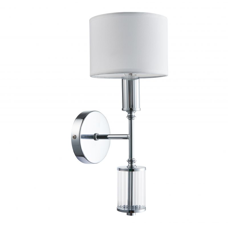 Бра Laurent Sconce white Хром Белый Прозрачный Бра Laurent Sconce white Хром Белый Прозрачный в Костроме | Loft Concept