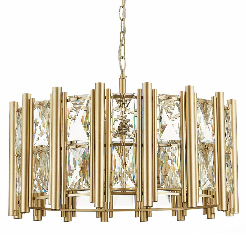 Люстра Rivelen Chandelier D65 Золотой Шампань Прозрачное Стекло Люстра Rivelen Chandelier D65 Золотой Шампань Прозрачное Стекло в Костроме | Loft Concept
