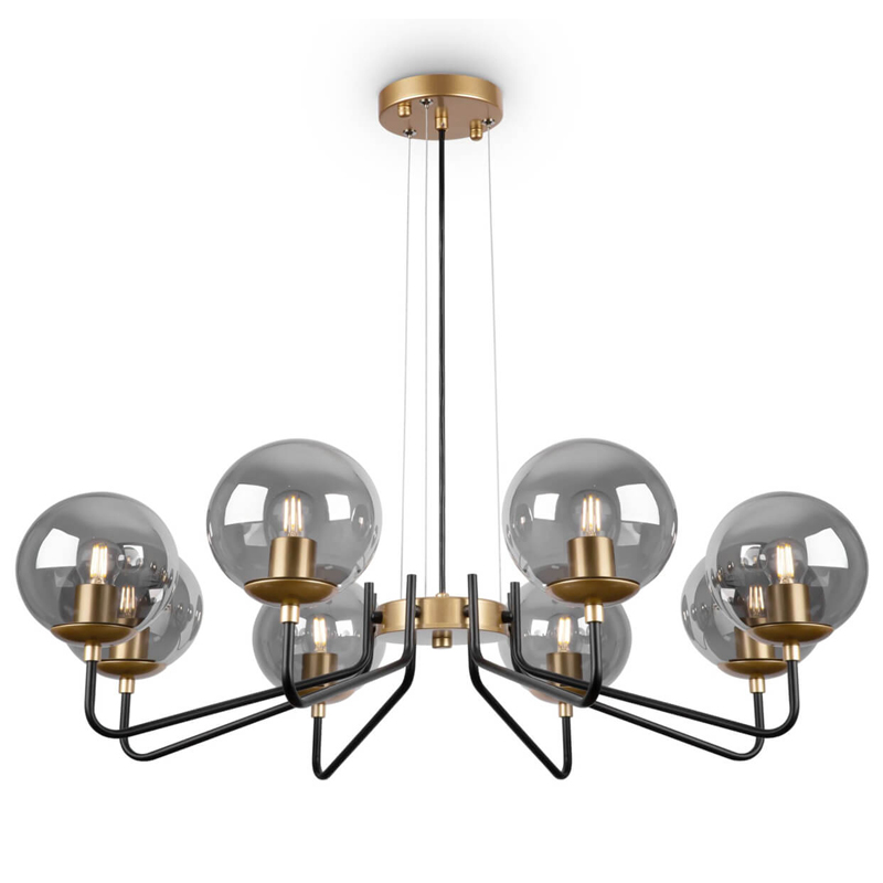 Люстра Benigno Chandelier Золотой Прозрачный (Transparent) Черный Люстра Benigno Chandelier Золотой Прозрачный (Transparent) Черный в Костроме | Loft Concept