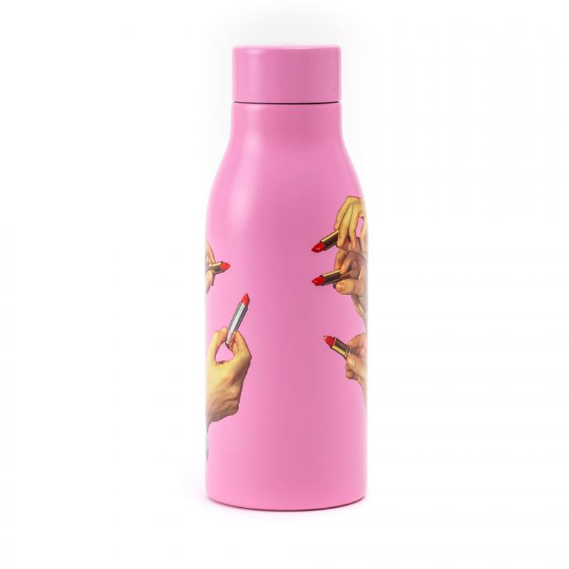 Бутылка Seletti Thermal Bottle Lipstick Pink Розовый Бутылка Seletti Thermal Bottle Lipstick Pink Розовый в Костроме | Loft Concept