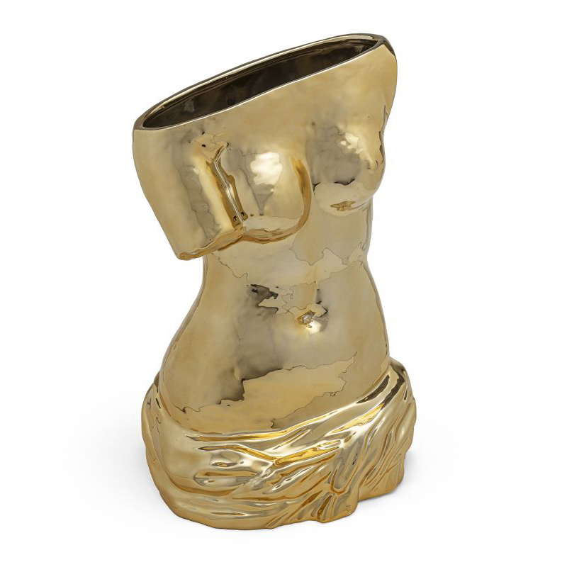 Ваза Seletti Milo Vase Глянцевое золото Ваза Seletti Milo Vase Глянцевое золото в Костроме | Loft Concept
