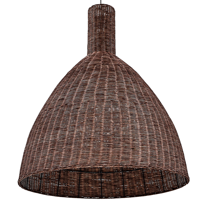 Подвесной светильник Wicker Bell 90 Бежево-серый Подвесной светильник Wicker Bell 90 Бежево-серый в Костроме | Loft Concept
