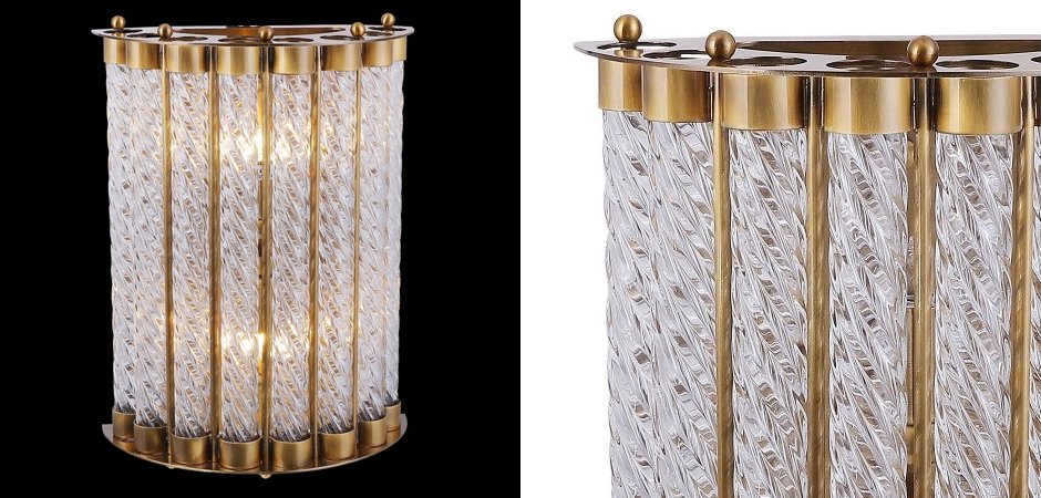 Бра Glass Spirals Sconces Бра Glass Spirals Sconces - Loft-Concept в Костроме