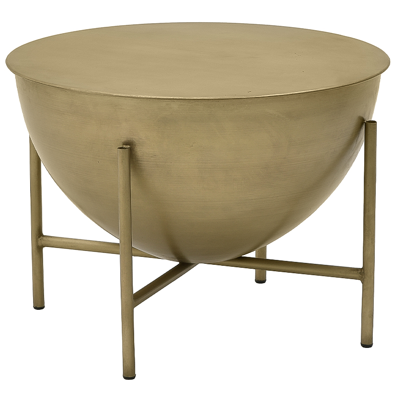 Круглый кофейный стол Big Modern Caldron Metal Coffee Table Золотой Круглый кофейный стол Big Modern Caldron Metal Coffee Table Золотой в Костроме | Loft Concept