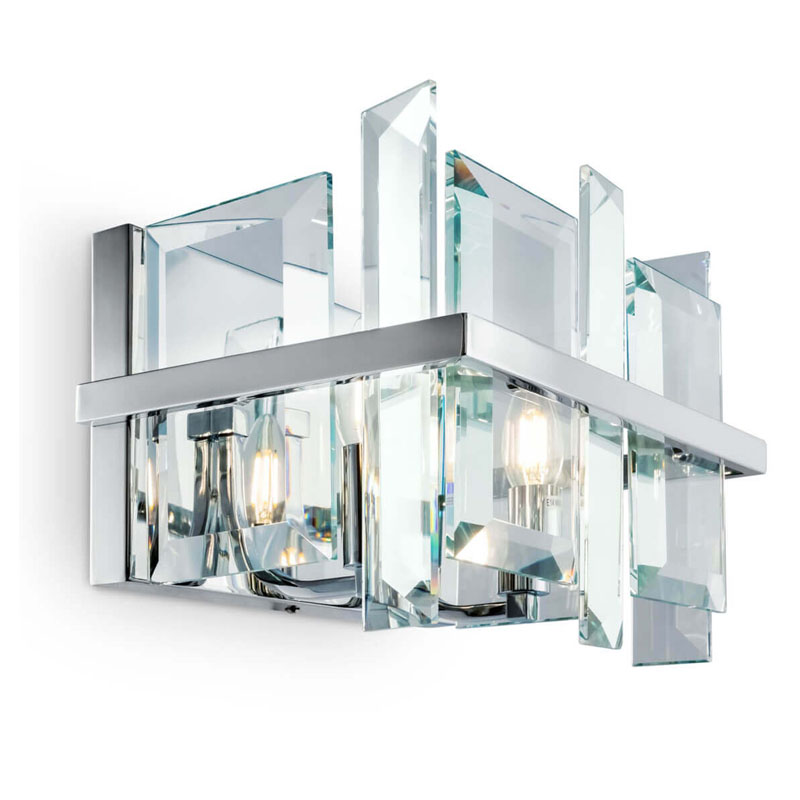 Бра Harlow Crystal Round chrome Хром Бра Harlow Crystal Round chrome Хром в Костроме | Loft Concept