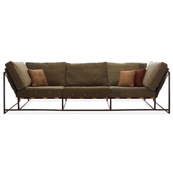 Диван Inheritance Sofa Olive Military Fabric Оливковый Диван Inheritance Sofa Olive Military Fabric Оливковый в Костроме | Loft Concept