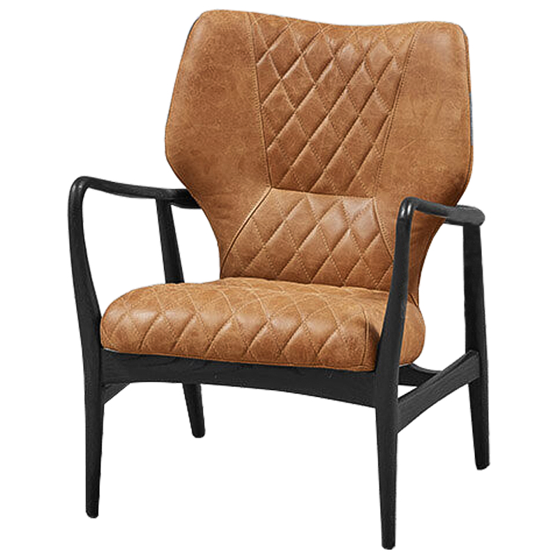 Кресло Ottavio Chair Карамель Черный Кресло Ottavio Chair Карамель Черный в Костроме | Loft Concept