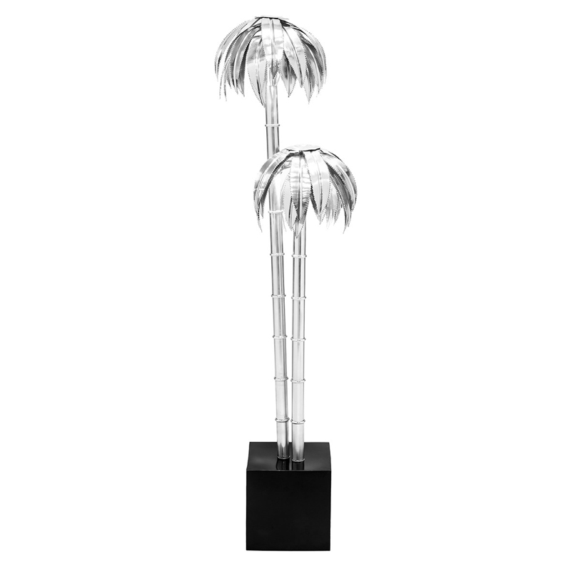 Торшер FLOOR LAMP PALMERY X2 Chromium Хром Черный Торшер FLOOR LAMP PALMERY X2 Chromium Хром Черный в Костроме | Loft Concept