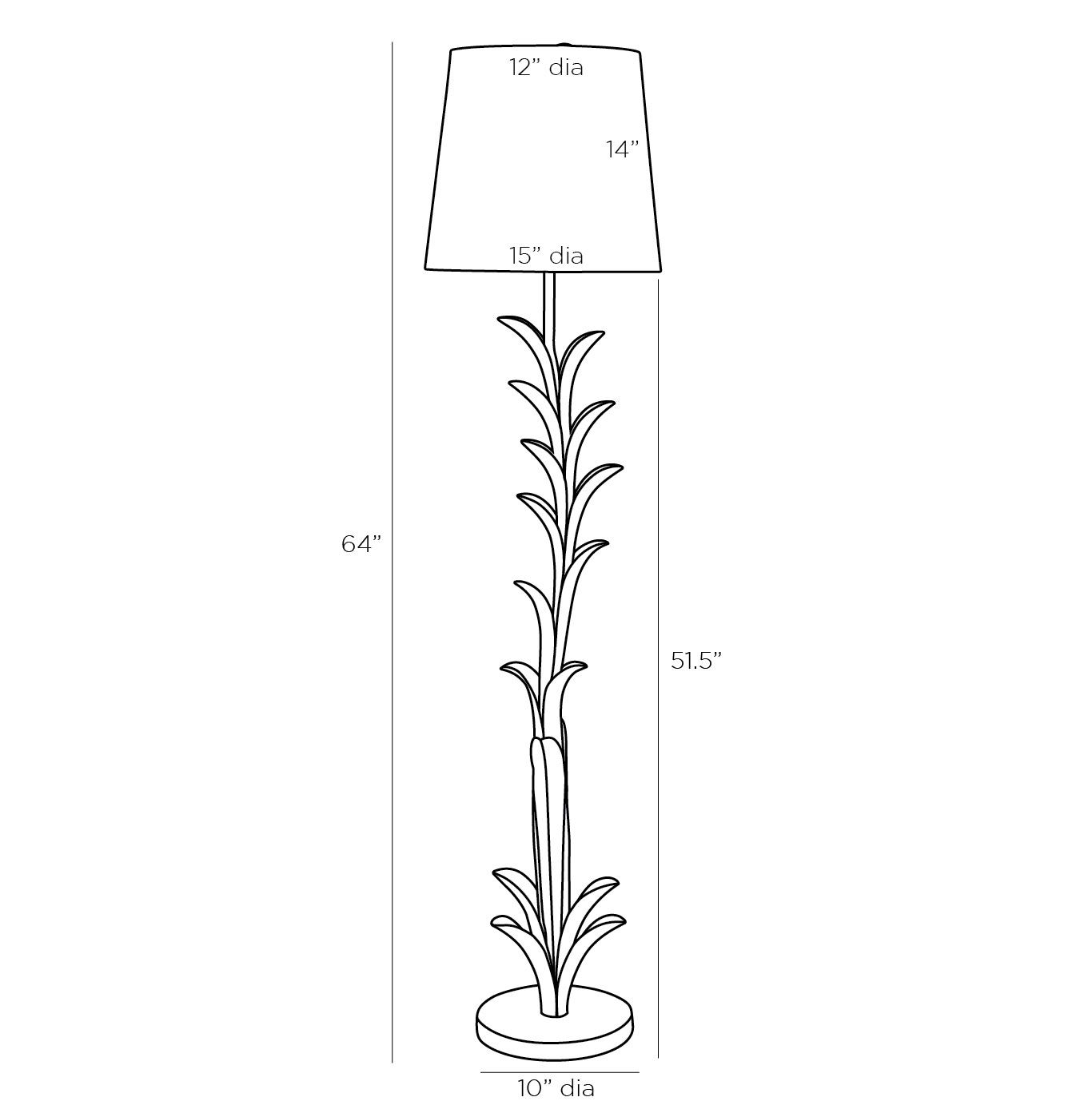 Торшер Arteriors ABBOTT FLOOR LAMP Торшер Arteriors ABBOTT FLOOR LAMP в Костроме