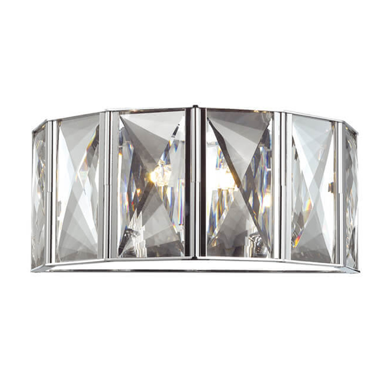 Бра Tiers Crystal Light Chrome Хром Прозрачный (Transparent) Бра Tiers Crystal Light Chrome Хром Прозрачный (Transparent) в Костроме | Loft Concept