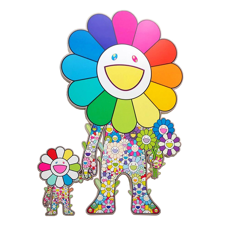Takashi Murakami Большой Арт-объект на стену Смеющиеся Цветы Мульти Takashi Murakami Большой Арт-объект на стену Смеющиеся Цветы Мульти в Костроме | Loft Concept