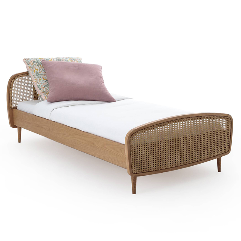 Кровать Morten Wicker Bed Светлый дуб Кровать Morten Wicker Bed Светлый дуб в Костроме | Loft Concept