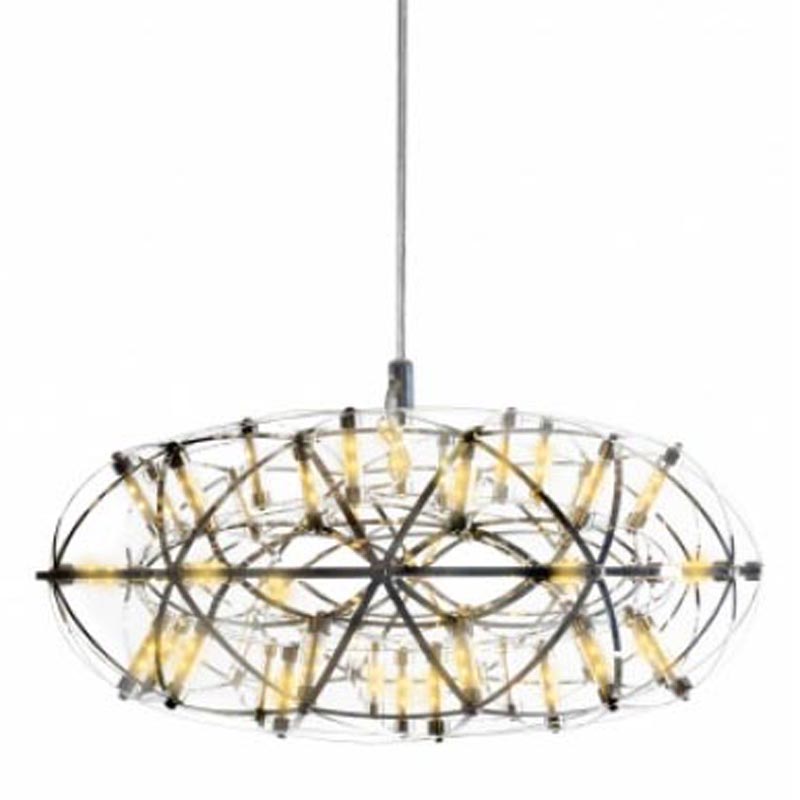 Люстра Moooi 3D Sphere Oval Yellow lamp S Хром Люстра Moooi 3D Sphere Oval Yellow lamp S Хром в Костроме | Loft Concept