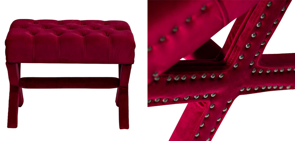 Пуф X Bench Capitone Ruby Пуф X Bench Capitone Ruby - Loft-Concept в Костроме