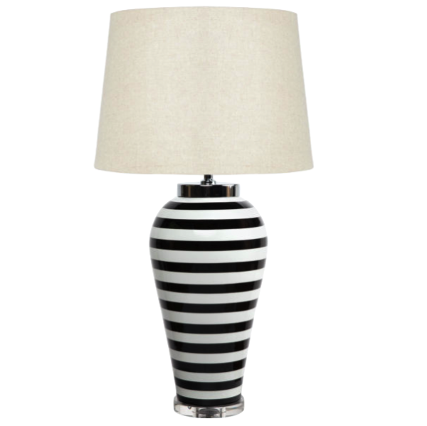 Настольная лампа Black & White Stripes Настольная лампа Black & White Stripes в Костроме | Loft Concept