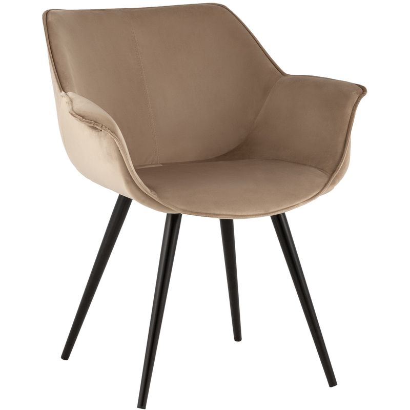 Стул Mason chair Велюр Капучино Бежевый Черный Стул Mason chair Велюр Капучино Бежевый Черный в Костроме | Loft Concept