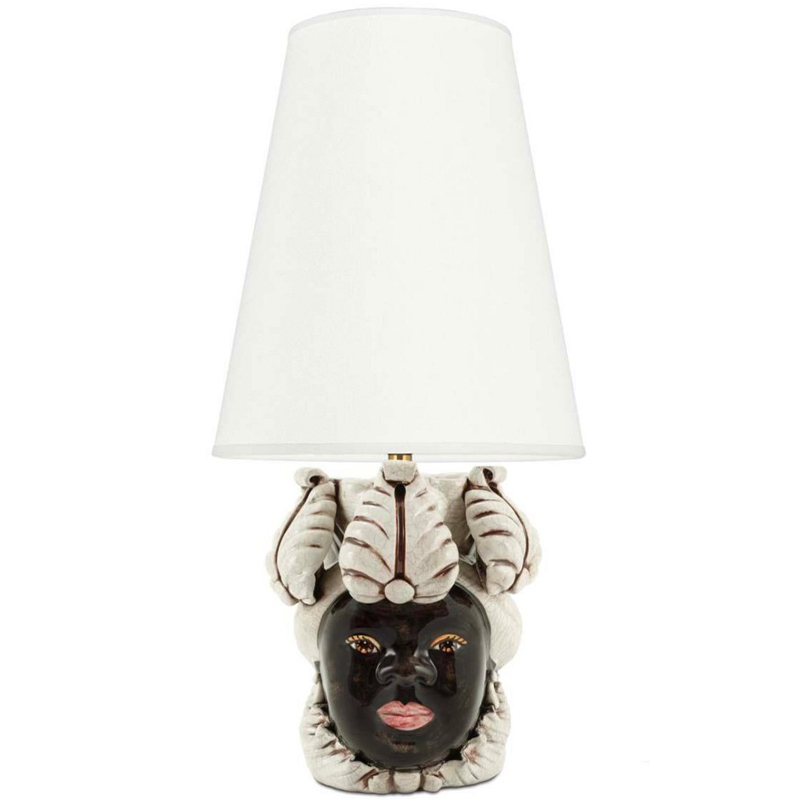 Настольная лампа Table Lamp Moro Lady Small New Dark Brown White Бежевый Коричневый Настольная лампа Table Lamp Moro Lady Small New Dark Brown White Бежевый Коричневый в Костроме | Loft Concept