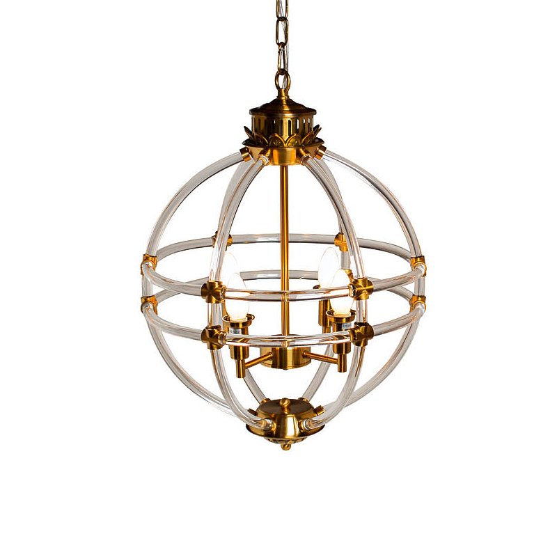 Люстра Eichholtz Chandelier Impero Gold Золотой Прозрачный Люстра Eichholtz Chandelier Impero Gold Золотой Прозрачный в Костроме | Loft Concept