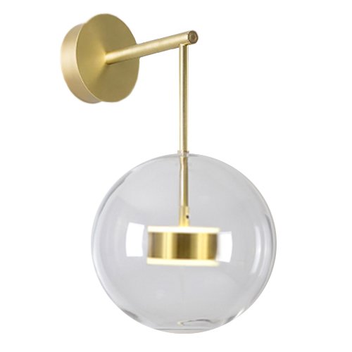 Бра BUBBLE Mono Wall Lamp Латунь Прозрачный (Transparent) Бра BUBBLE Mono Wall Lamp Латунь Прозрачный (Transparent) в Костроме | Loft Concept
