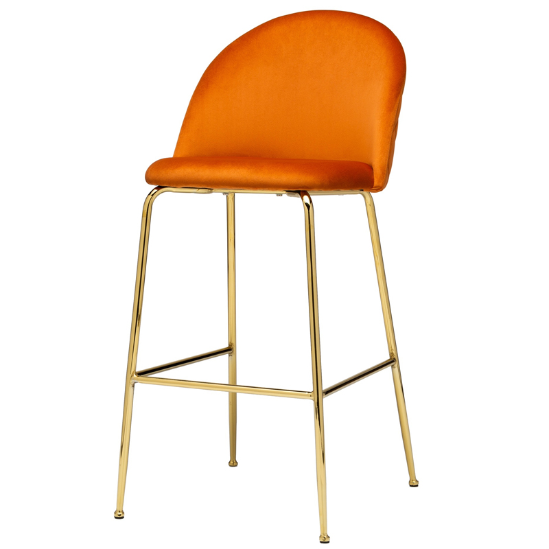 Барный стул Vendramin Bar Stool terracotta Терракотовый Глянцевое золото Барный стул Vendramin Bar Stool terracotta Терракотовый Глянцевое золото в Костроме | Loft Concept