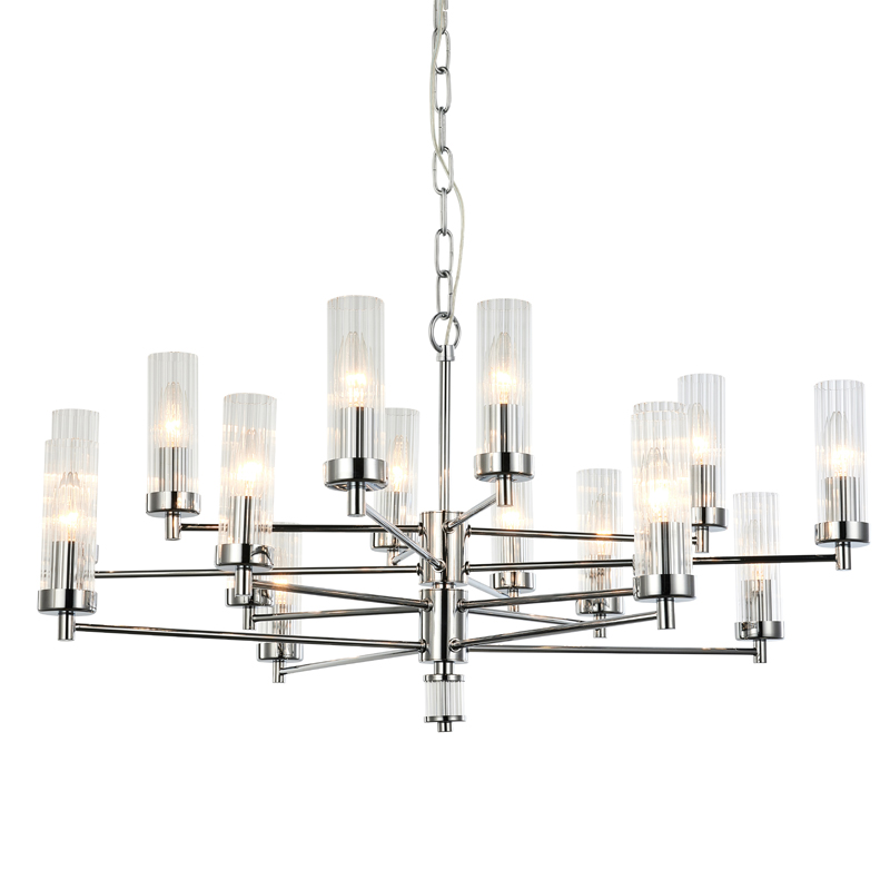 Люстра Jeanette Chandelier Chromium 85 Хром Прозрачный Люстра Jeanette Chandelier Chromium 85 Хром Прозрачный в Костроме | Loft Concept
