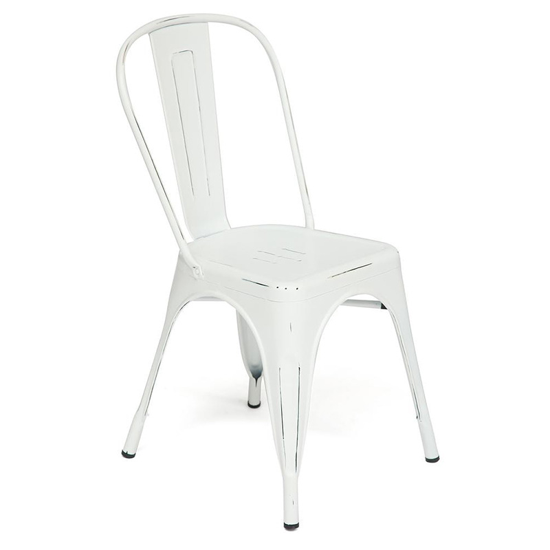 Стул Tolix butter white metal chair Молочный Стул Tolix butter white metal chair Молочный в Костроме | Loft Concept