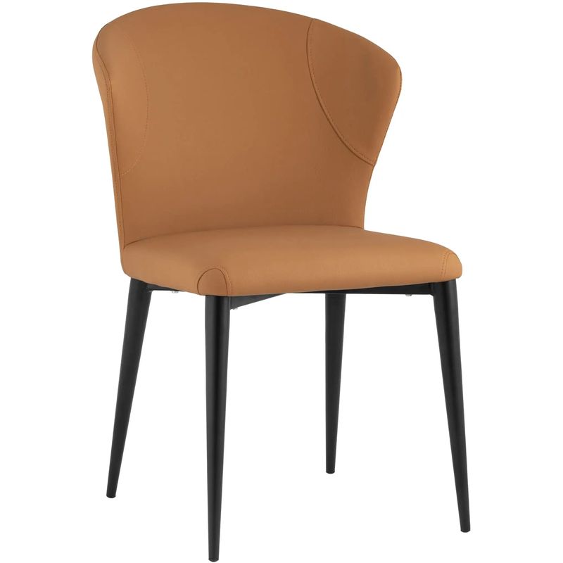 Стул Enigma Chair Оранжевая Экокожа Оранжевый Черный Стул Enigma Chair Оранжевая Экокожа Оранжевый Черный в Костроме | Loft Concept