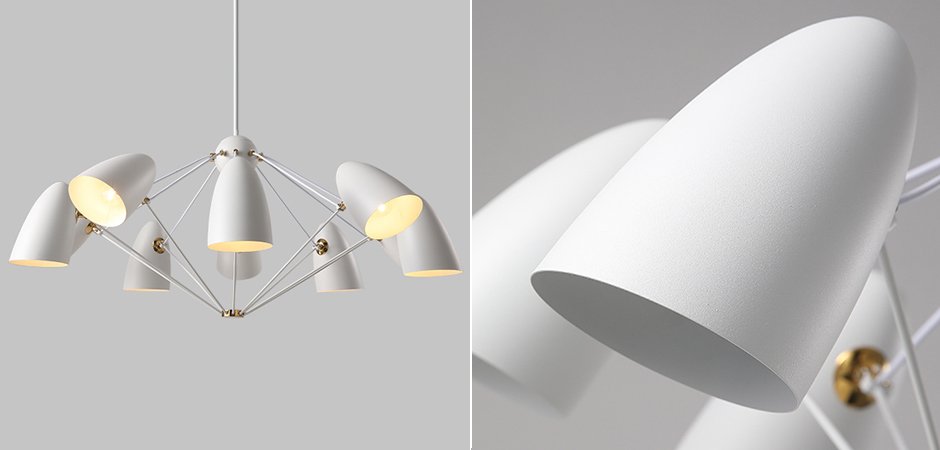 Люстра JLYLITE 10-Light Sputnik Chandelier White Люстра JLYLITE 10-Light Sputnik Chandelier White - Loft-Concept в Костроме