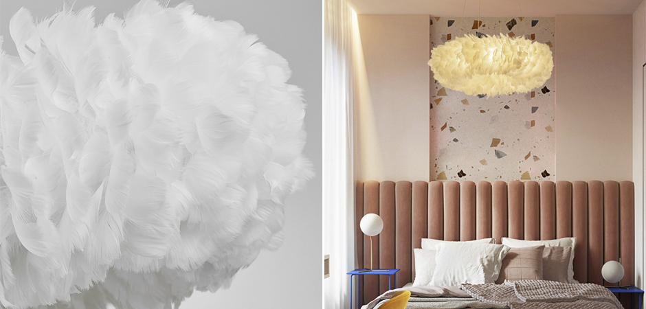 Люстра Кольцо из перьев Plumage White Люстра Кольцо из перьев Plumage White - Loft-Concept в Костроме