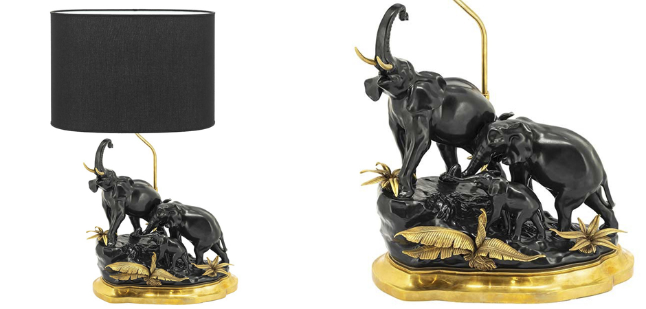 Настольная лампа ABHIKA TABLE LAMP ELEPHANT Настольная лампа ABHIKA TABLE LAMP ELEPHANT - Loft-Concept в Костроме