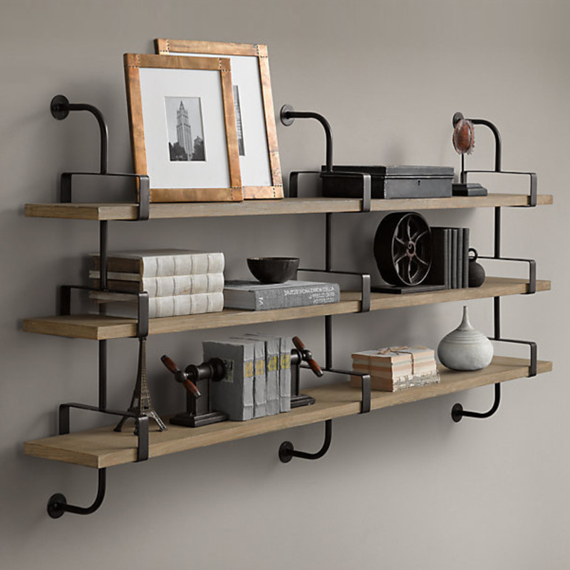 Полка из Дуба RH SHELVING & LEDGES 150 см Графит Полка из Дуба RH SHELVING & LEDGES 150 см Графит в Костроме | Loft Concept