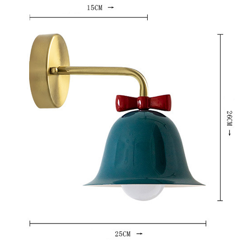 Бра Колокольчик Bell with Bow Deep Blue Wall Lamp Темно-синий Бра Колокольчик Bell with Bow Deep Blue Wall Lamp Темно-синий в Костроме