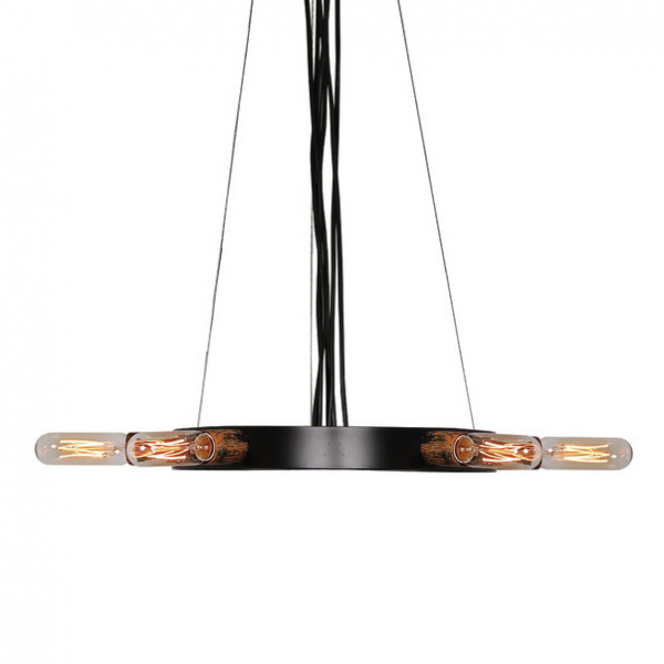 Люстра Loft Star Pendant 6 Ring Черный Люстра Loft Star Pendant 6 Ring Черный в Костроме | Loft Concept
