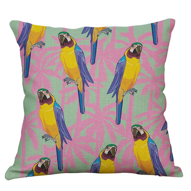 Декоративная подушка Parrots Мульти Декоративная подушка Parrots Мульти в Костроме | Loft Concept